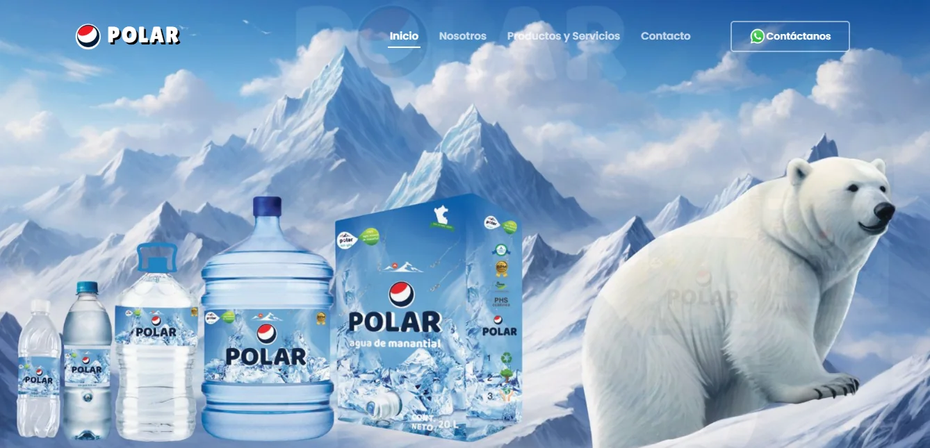 Sitio web Agua Polar