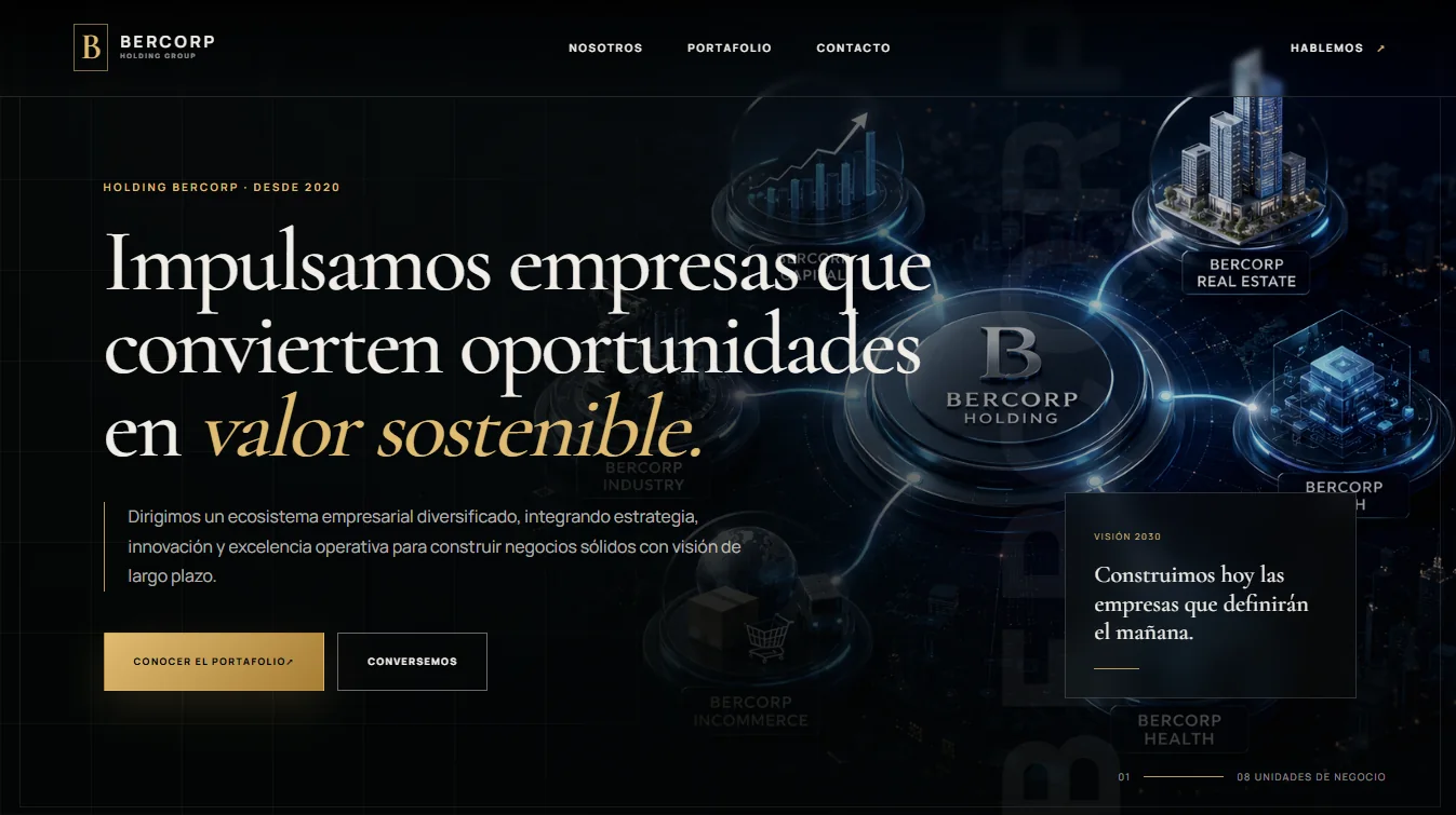 Sitio web Holding Bercorp