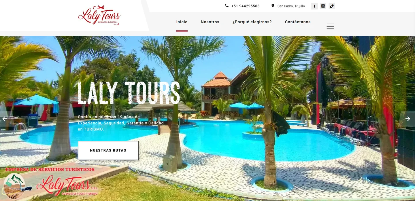 Sitio web Laly Tours